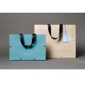 Luxury ribbon handle boutique tote paper gift bags